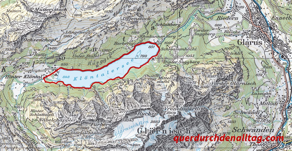 Wanderung Klöntalersee Glarus